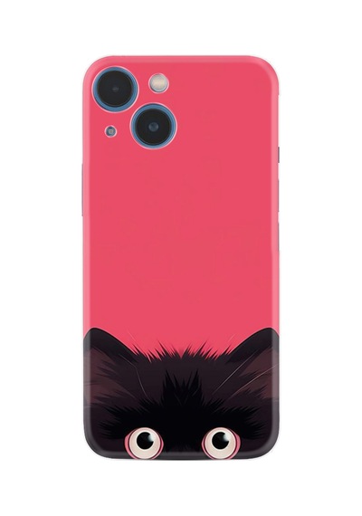 Apple İphone Uyumlu 13 Kılıf İphone 14 Kılıf Boutique Baskılı Resimli Kedicik Pcode -022