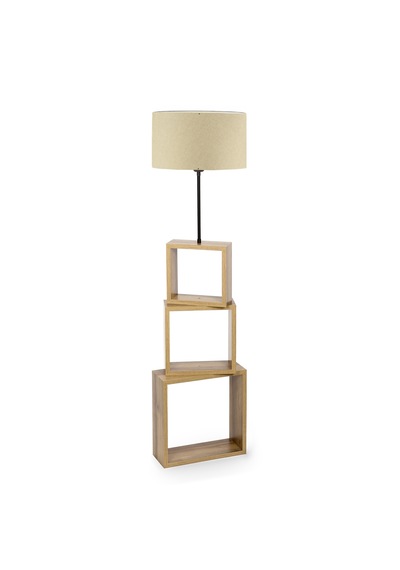 Homing Kumaş Başlıklı Modern Raflı Lambader Ayd-2903