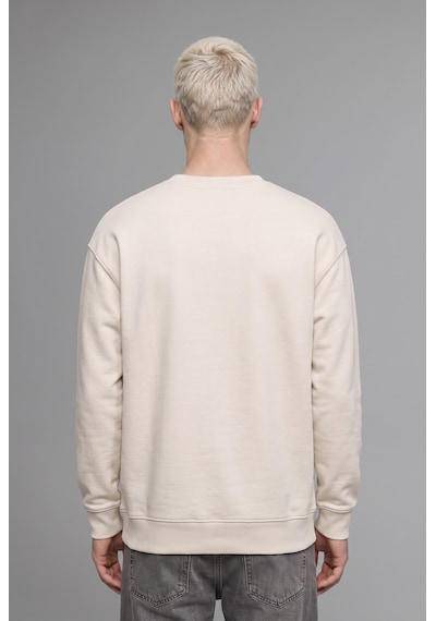 Defacto Boxy Fit Bisiklet Yaka Baskılı Sweatshirt X8282az25aubg672 Bej