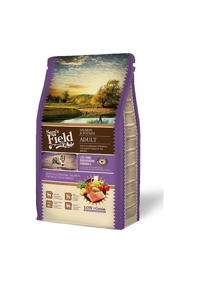 Sam's Field Hypo Allergenic Somonlu Patatesli Düşük Tahıllı Yetişkin Köpek Maması 2500 G