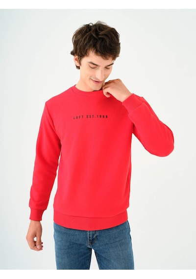 Loft Erkek Sweatshirt Mercan Lf2037100 25kp69000085 P6959 Mercan