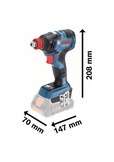 Bosch Gdx 18v-200 C Tek Akülü Darbeli Somun Sıkma 4 Amper Bez Çantalı