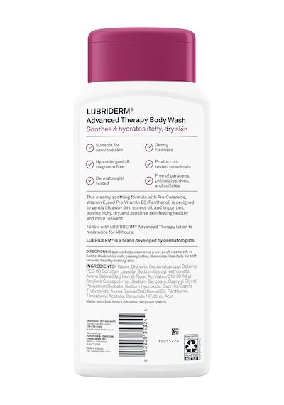 Lubriderm Advanced Therapy Kokusuz Duş Jeli 473ml Kokusuz