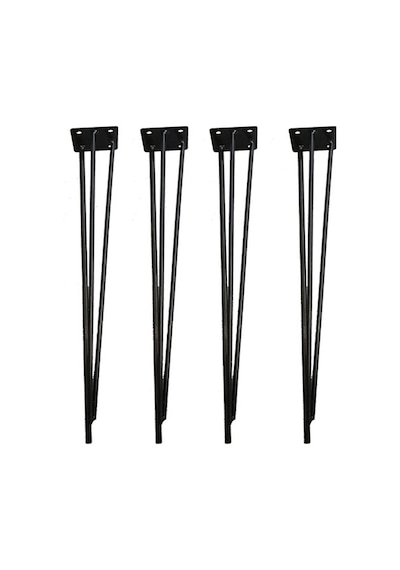 Metal Firkete Ayak 42 Cm 4lü Set Masa Orta Sehpa Zigon Kütük Ayak