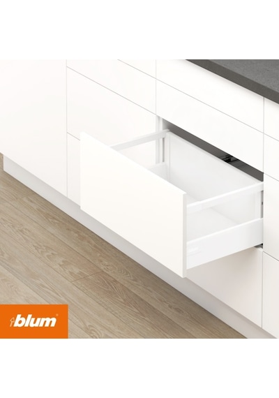 Blum Tandembox Antaro Yüksek Bordürlü (D) 45 Cm İpek Beyaz