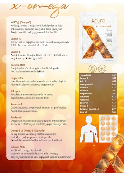 Xaura Global X-omega 30'lu Transdermal Bant