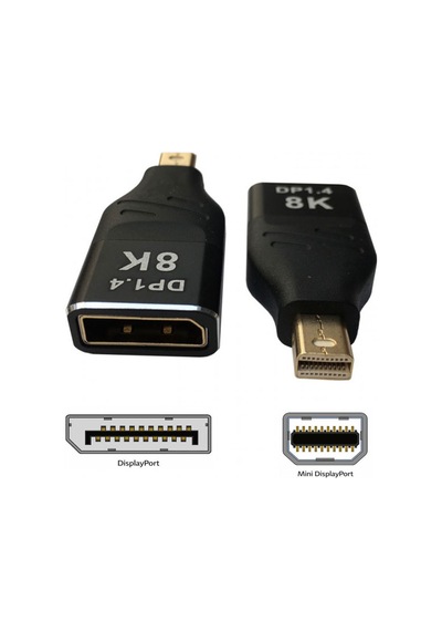 Displayport 8k To Mini Displayport Adaptörü Çift Yönlü Çevirici