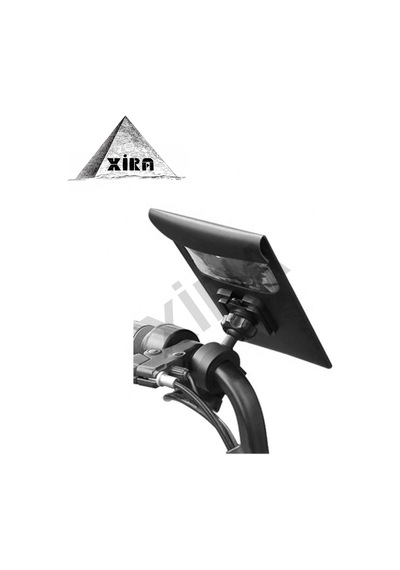 Su Geçirmez 360 Derece Kontrol Motosiklet Telefon Tutucu - Çift Conta & Velcro Koruma