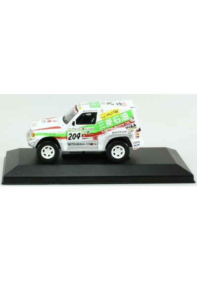 1:43 Ölçek Atlas 1998 Mitsubishi Pajero 204 / Shogun Evolution Rallye Paris Dakar Diecast Metal Minyatür Model Araba 10cm