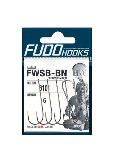 Fudo 6101 Worm Ssb Black Nikel Uzun Tırnaklı İğne 3/0