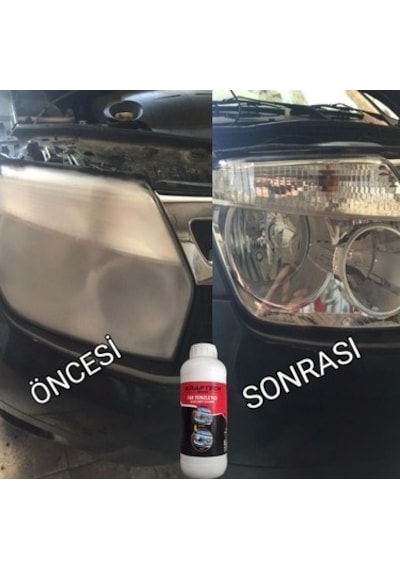 Kraftech Yeni Nesil Premium I Buharlı Araba Far Temizleme Ve Parlatma Seti I 12 V Akü Bağlantılı Uyumlu