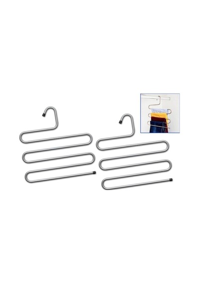 Metal Askısı 2'li Set Gri