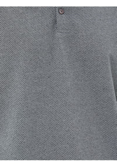 Koton Basic Polo Yaka Tişört Düğmeli Kısa Kollu Gri 3sam10151mk