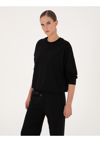 Pierre Cardin Kadın Siyah Sweatshirt 50314963-vr046 Siyah