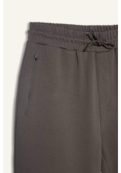 Defacto Slim Fit Dar Kesim Fermuarlı Standart Paça Jogger Eşofman Altı S3309az25augr311 Gri-gr311