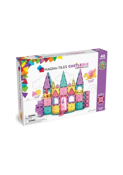 Magna-tiles Castle Dlx + Micromags - Prenses Şatosu 48 Parça
