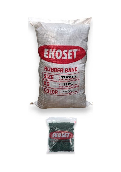 Toptan Yeşil Para Lastiği 12 Kg
