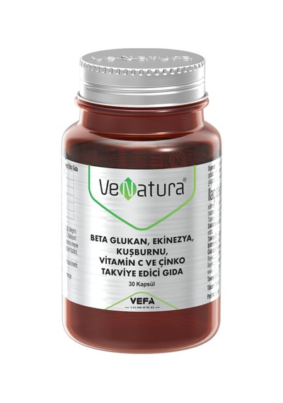 Venatura Beta Glukan. Ekinezya. Kuşburnu. Vitamin C. Çinko 30 Kap