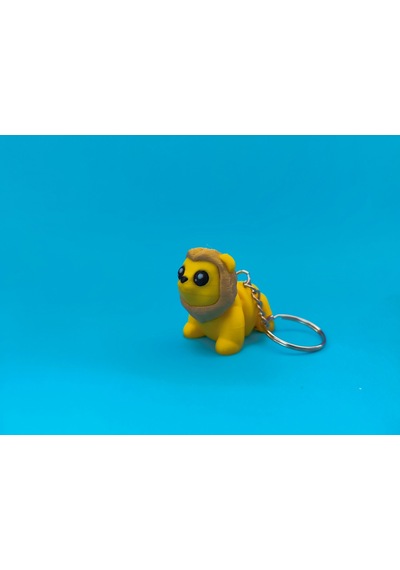 Sevimli Aslan Anahtarlık 3d Baskı Özel Tasarım