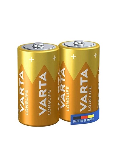 Varta 4120 Longlife Alkalin D Büyük Boy Pil 2li Blister
