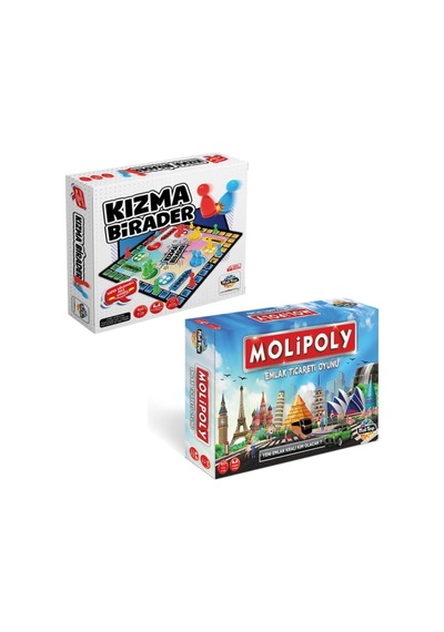 Molipoly Emlak Ticaret Oyunu Ve Kızma Birader 2'li Set