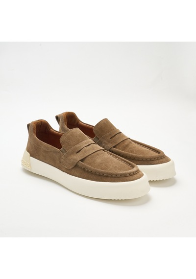 Biscuit Suede Sneaker Erkek Ka-26y-alfa5409 John May Munıh Shoe Kahverengi