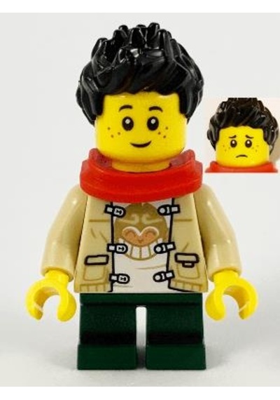Lego Minifigür Child Boy Monkie Kid Shirt Hol230
