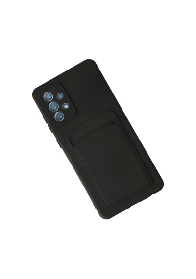 Newface - 704 - Samsung Galaxy Uyumlu A72 Kılıf Kelvin Kartvizitli Silikon - Ece-umay - - Siyah Sıyah