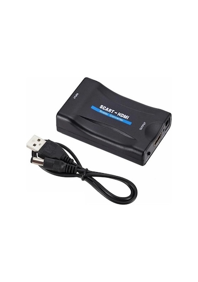 Scart To Hdmı Av Çevirici 4361A Dönüştürücü Adaptor Skart Tv Tüplü