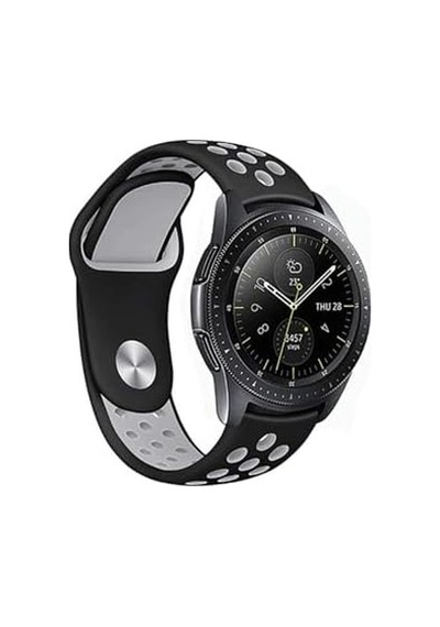- Gear S2 20mm Rhn İle Uyumlu Rhn Krd-02 Silikon Kordon Siyah Kırmızı