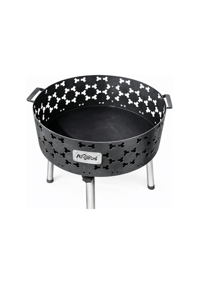 Taşınabilir Kömür Barbekü Mangal - Orta - 40cm 13cm 60cm Siyah