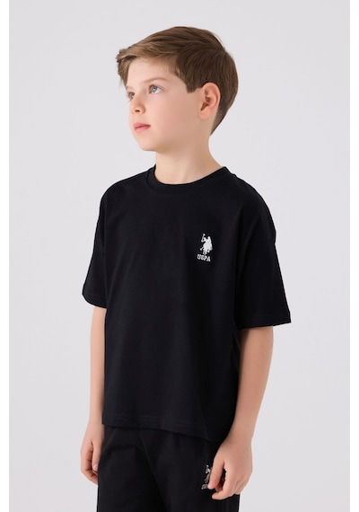 U.S. Polo Assn. Erkek Çocuk Siyah Bermuda Takımı 5274-43664 Siyah