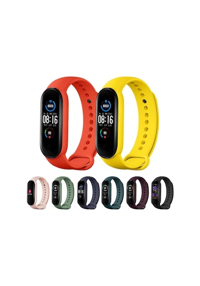 Xiaomi Mi Band 6 Kordon Mi Band 5 Kayış Jel Liquid Silikon Kordon