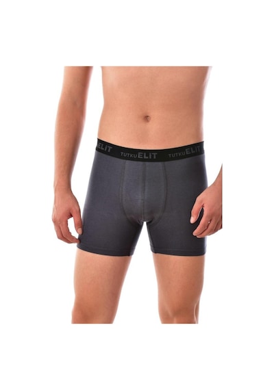 3'lü Tutku Elit Modal Elastan Spor Boxer Füme