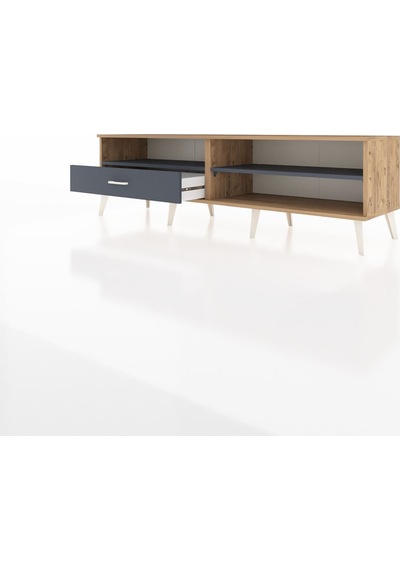 Hyperion Tv Ünitesi 2 Raflı Tek Çekmeceli 176x44x51 Çam-antrasit/antrasit Antrasıt/antrasıt Hyperion Tv Ünitesi 2 Raflı Tek Çekmeceli 176x44x51 Çam-antrasit/antrasit Antrasıt/antrasıt