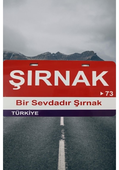 Şırnak Şehir Temalı Plaka Sök-tak Pratik Yeni Nesil