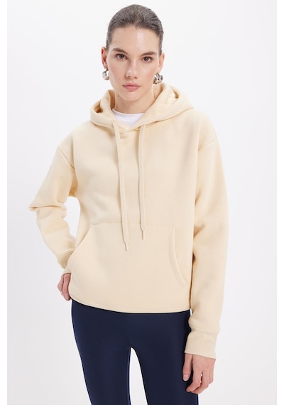 Tudors Kadın Oversize Geniş Kesim Pamuklu Yumuşak Dokulu İçi Polarlı Basic Bej Kapüşonlu Sweatshirt-42092 Bej Tudors Kadın Oversize Geniş Kesim Pamuklu Yumuşak Dokulu İçi Polarlı Basic Bej Kapüşonlu Sweatshirt-42092 Bej