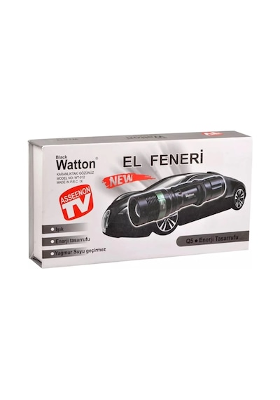 Zoomlu Oto Şarjlı El Feneri Wt-012 Asorti