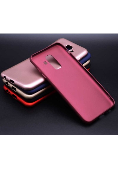 Galaxy J8 Kılıf Zore Premier Silikon Kapak Kırmızı
