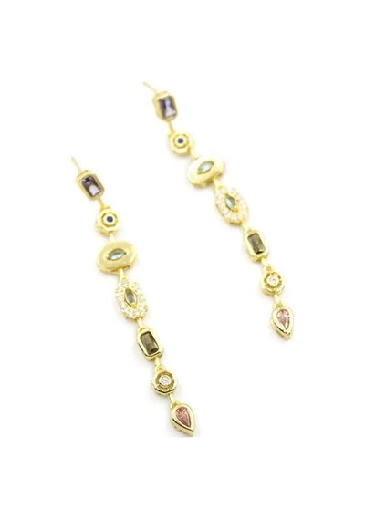Element Küpe - Altın Çok Renkli 56099644