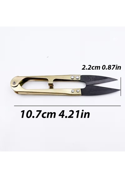 Mini boyutlu Çok Amaçlı Metal gövdeli Seramik Uçlu Temizleme U Makası