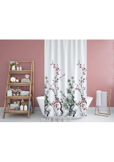 Zethome Jackline Banyo Duş Perdesi 7766 Tek Kanat 1X180X200 Çok Renkli