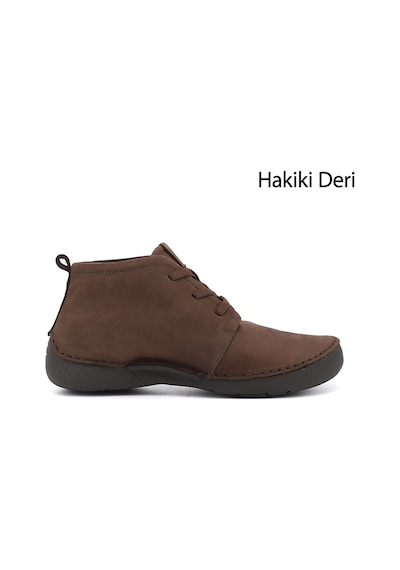 Gönderir Gönderi R Kadın Açık Kahve Nubuk Bağcıklı Hakiki Deri Comfort Bot Dkzb02842661 Kahverengi