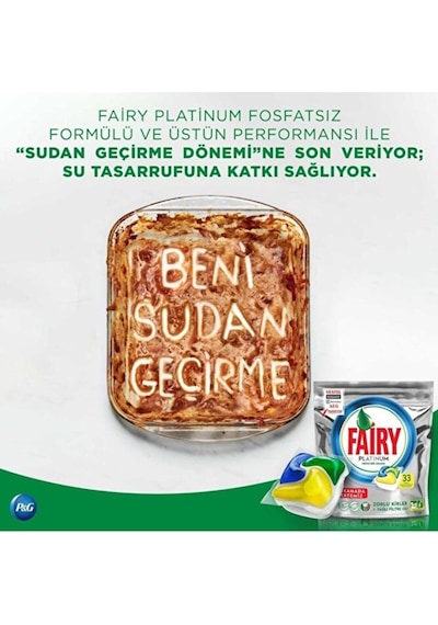 Fairy Platinum Limon 50 Adet Bulaşık Makinesi Kapsülü