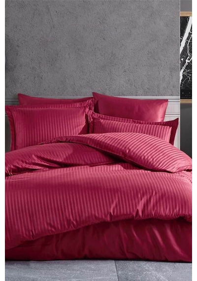 Çift Kişilik Su Yollu Saten Nevresim Takımı Polycotton 001
