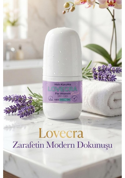 Doğal Kadın Deo Roll On 24 Saat Etkili Terleme Önleyici Ter Kokusuna Karşı Koruma Ferahlık 50 Ml