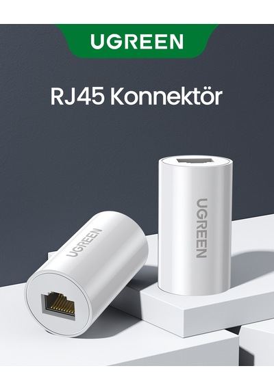 Ugreen Ethernet Kablo Birleştirici Ara Aparat Beyaz, 20391