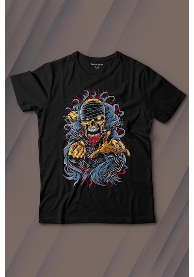 Zombie Halloween Skull Darkness Vampir Baskılı Tişört Çocuk T-shirt 001