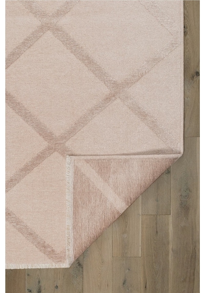 Rodney Vl Yıkanabilir Kaydırmaz Çift Taraf Pamuk Dokuma Beyaz Rix Premium Kalite Kilim Bej