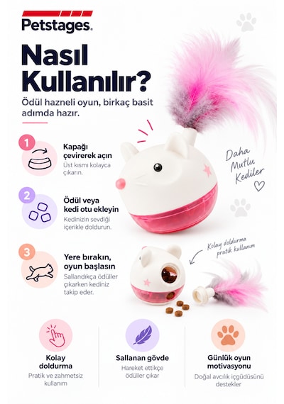 Petstages Hunt N Swat Treat Tumblers Kedi Oyuncağı
